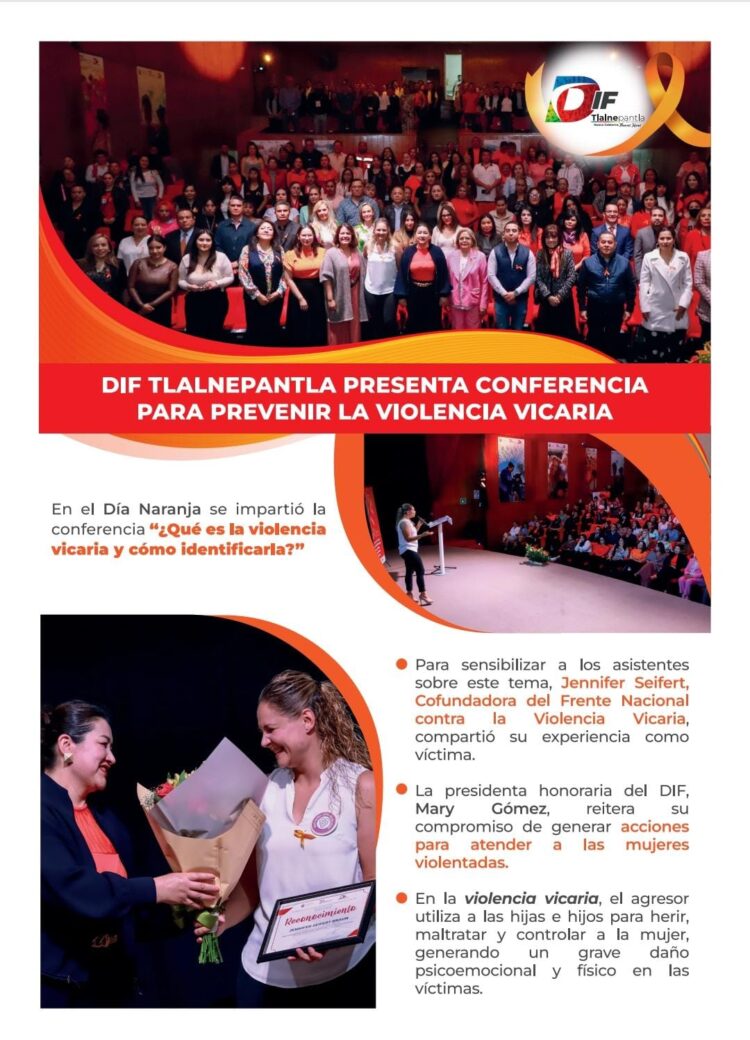 DIF DE TLALNEPANTLA BRINDA CONFERENCIA PARA PREVENCIÓN DE VIOLENCIA VICARIA