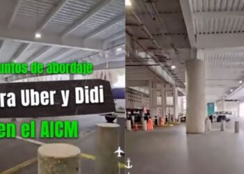 Nuevos puntos de abordaje para taxis de aplicación en el AICM generan molestia a usuarios