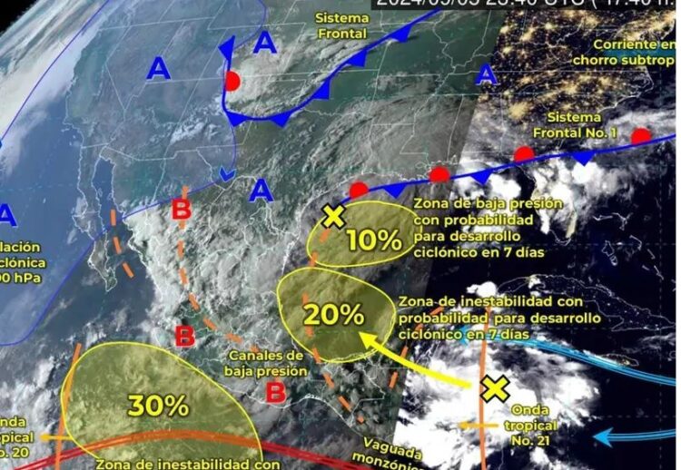 Se esperan lluvias y ‘Norte’