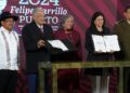 Reformas constitucionales de GN y de pueblos indígenas es firmada por AMLO