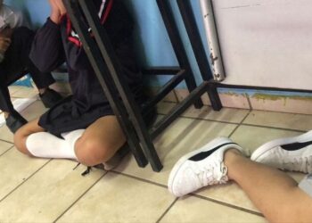 Niños de primaria en Culiacán viven momento de pánico por balacera