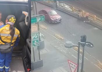 Elementos de la SSC impiden que mujer se lanzara de puente en Eje Central