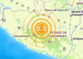 Sismo de M5.2 sacude Ciudad Altamirano, en Guerrero