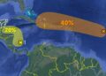 Vigilan dos zonas con potencial ciclónico en el Atlántico y el Caribe