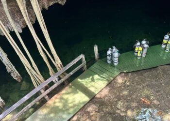 Encuentran sin vida a buzo argentino desaparecido en cenote de Yucatán