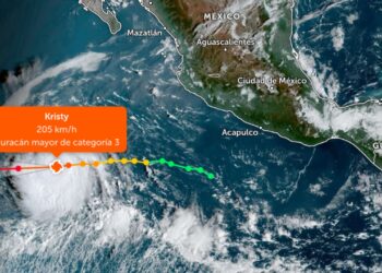 Huracán “Kristy” se intensifica a categoría 3 en el Pacífico