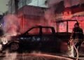 Patrulla de la SSC arde en llamas en la zona de Tepito