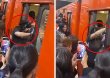 Mujeres protagonizan pelea en hora pico en Metro Tacuba