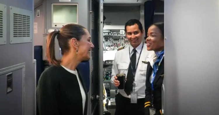 Sale Sheinbaum del país para asistir a Cumbre del G20 en Brasil