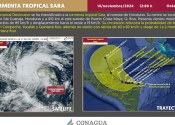 Se forma la tormenta tropical ‘Sara’ cerca de Quintana Roo