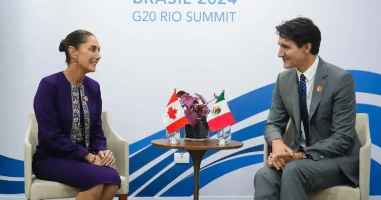 Trudeau plantea a Sheinbaum inquietudes sobre inversiones chinas en México