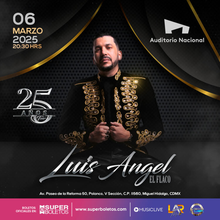 LUIS ÁNGEL «EL FLACO» conquistará el auditorio nacional con todos sus éxitos
