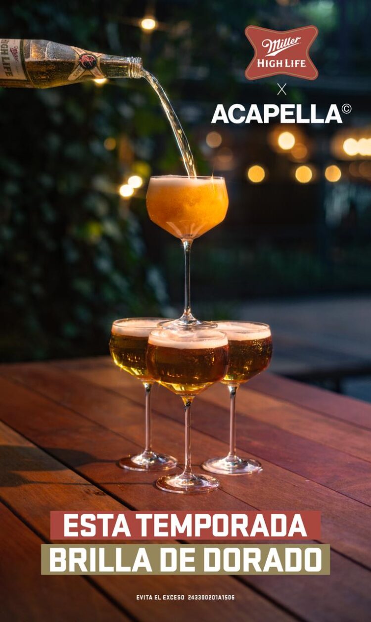 Miller High Life y Acapella lanzan una colección para darle brillo a esta temporada