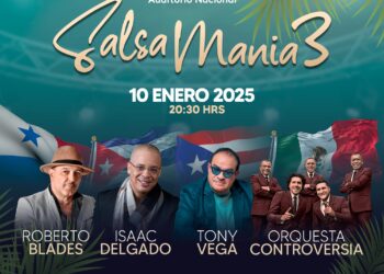 SALSAMANIA 3 llega al auditorio nacional con ROBERTO BLADES, ISAAC DELGADO, TONY VEGA  y LA ORQUESTA CONTROVERSIA