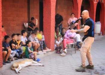 Gobierno de Ecatepec lleva actividades recreativas y lúdicas a niños y jóvenes de Casa del Migrante