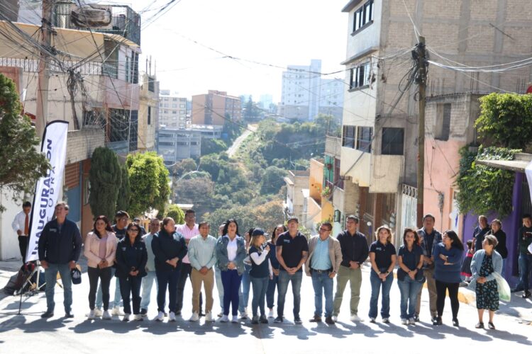 La repavimentación de calles en Huixquilucan permite mejor movilidad