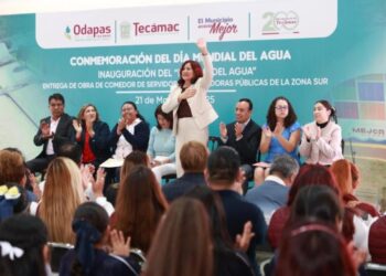 Rosi Wong  inaugura el Parque del Agua en Tecámac