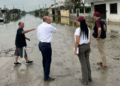 Recorre Ariadna Montiel zonas afectadas por inundaciones en Reynosa