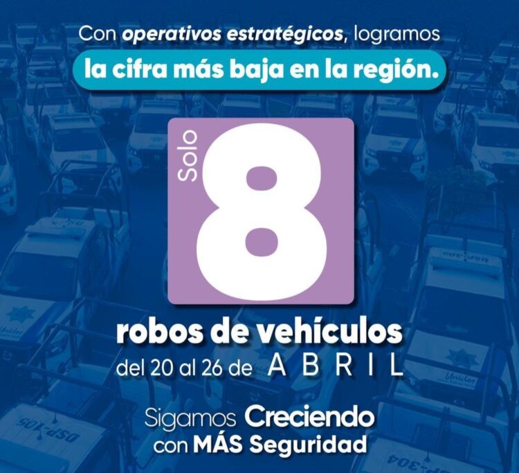 Disminuye el robo de vehículos en Atizapán de Zaragoza