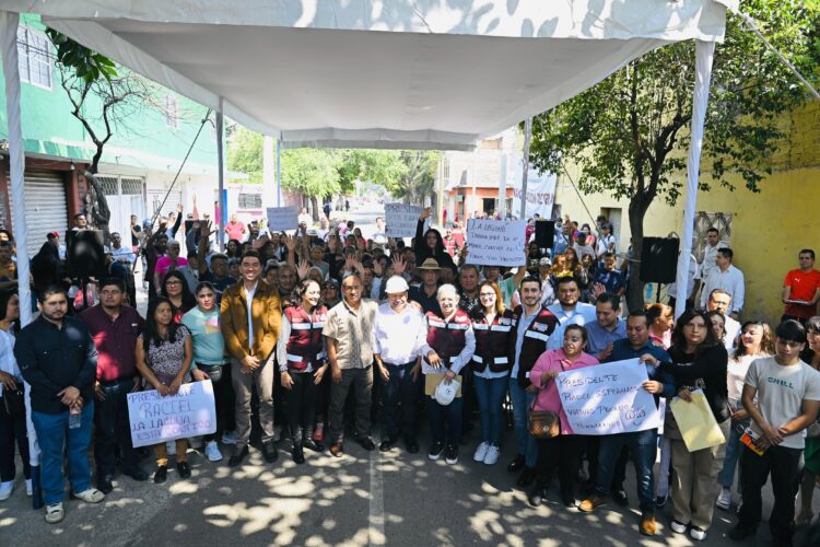 Rehabilita Raciel Pérez calles de la Zona Oriente de Tlalnepantla