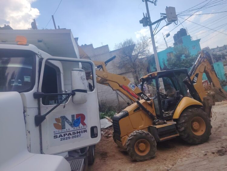 Trabajan en Nicolás Romero para prevenir inundaciones