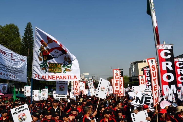 Suteymistas conmemoran en Tlalnepantla el Día Internacional del Trabajo