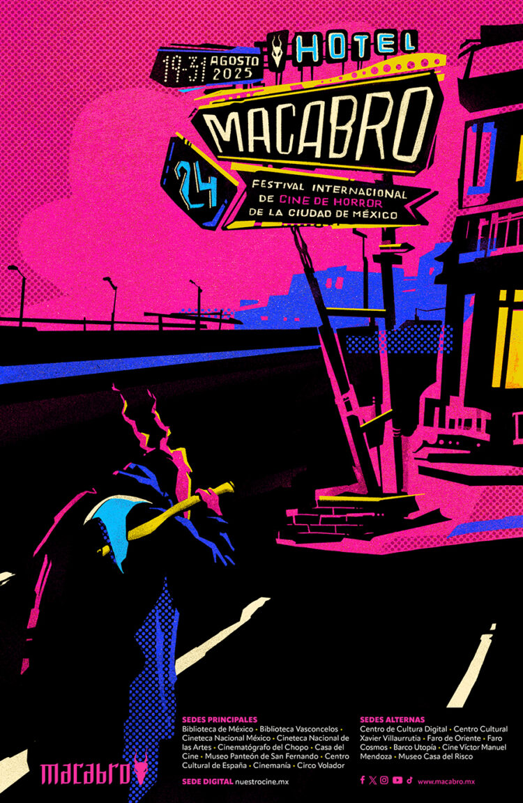 MACABRO se inspira en un escenario icónico del cine de horror: El Hotel, para presentar la imagen de su XXIV Edición 