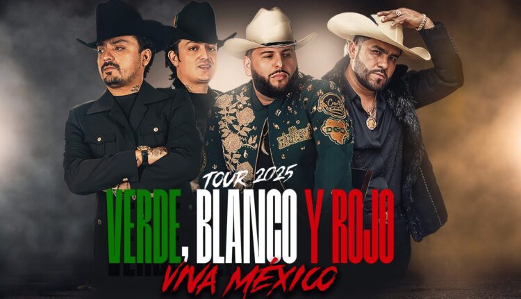UNA BANDERA QUE CANTA: EL FANTASMA, LOS DOS CARNALES Y GERARDO DÍAZ ENCENDERÁN LA ARENA CDMX CON SU GIRA “VERDE, BLANCO Y ROJO”