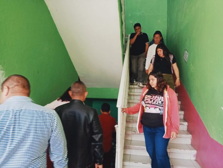 En N. R. fortalecen cultura de Protección Civil en Simulacro