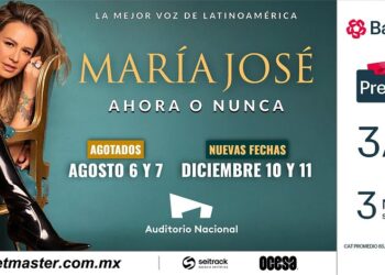 María José anuncia dos fechas más en el máximo escenario de Reforma