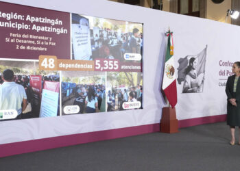 Sheinbaum informa avances del Plan Michoacán por la Paz y la Justicia