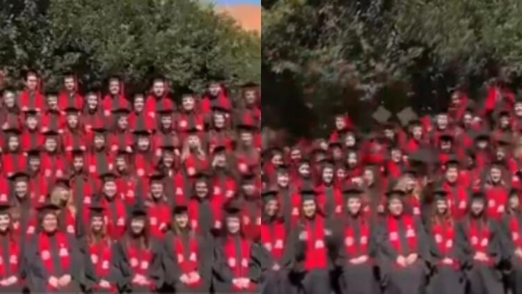Se derrumba grada en la Ibero Santa Fe durante foto de graduación; hay heridos