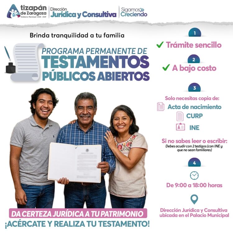 Pedro Rodríguez brinda certeza patrimonial