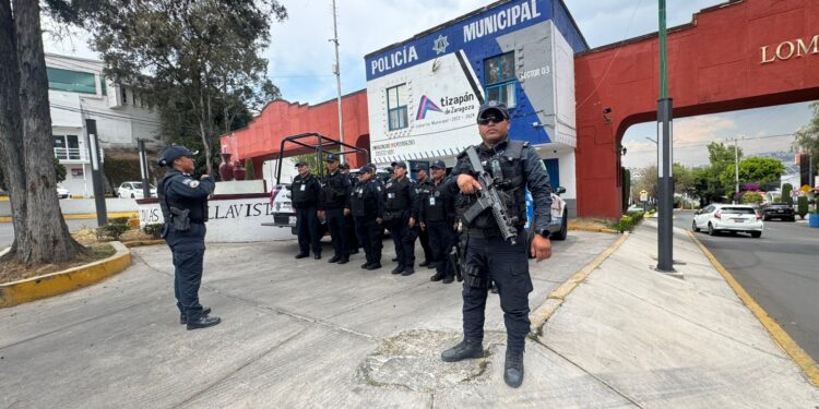 Operativo de Seguridad en Atzapán de Zaragoza