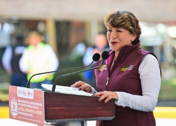 Repavimentación del Periférico Norte, acto de justicia: Delfina Gómez