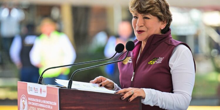 Repavimentación del Periférico Norte, acto de justicia: Delfina Gómez