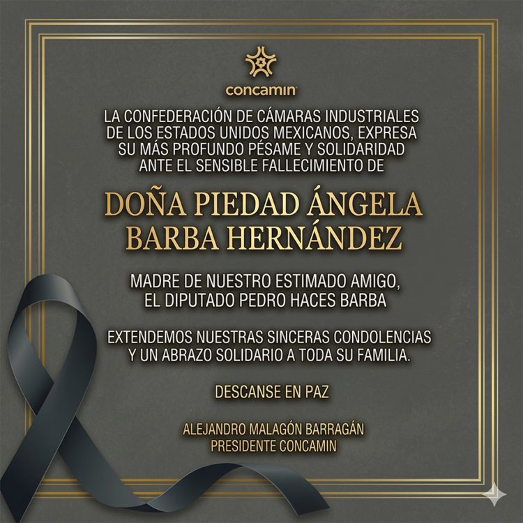 Solidaridad y abrazo fraterno al diputado Pedro Haces por la partida de su madre