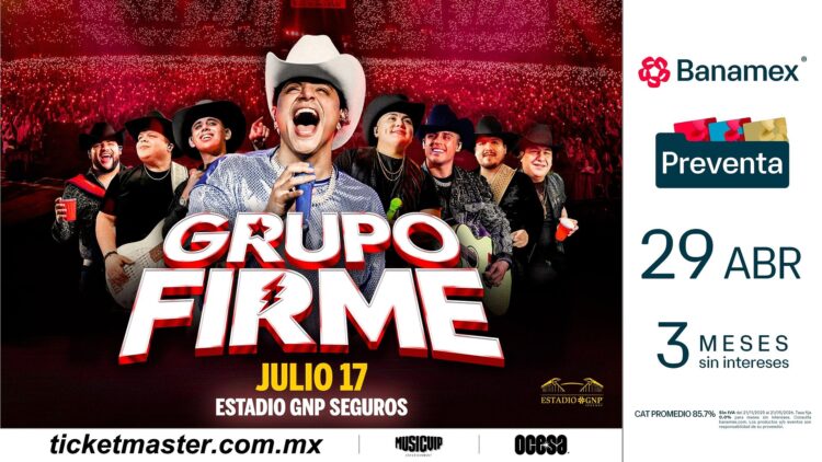 Grupo Firme vuelve al Estadio GNP Seguros