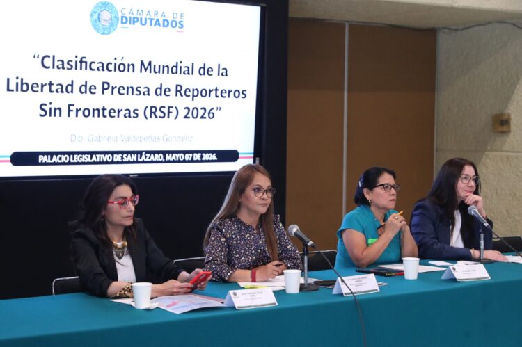 Presenta Gabriela Valdepeñas la Clasificación Mundial de la Libertad de Prensa de Reporteros Sin Fronteras 2026