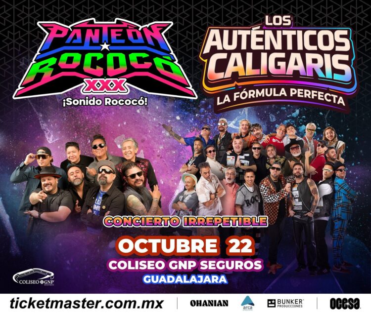 Un encuentro sin precedentes llegará a Guadalajara, Panteón Rococó y Los Auténticos Caligaris, celebrarán a la música