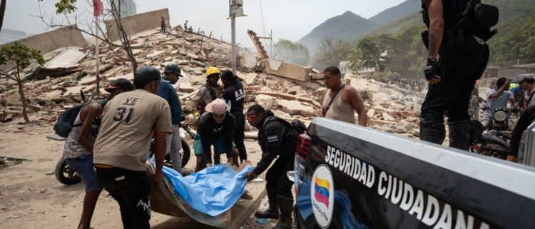 Sube cifra de muertos a 188 en Venezuela y miles de damnificados tras fuertes terremotos