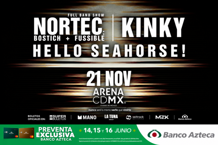 NORTEC: BOSTICH + FUSSIBLE, KINKY y HELLO SEAHORSE en la Arena CDMX