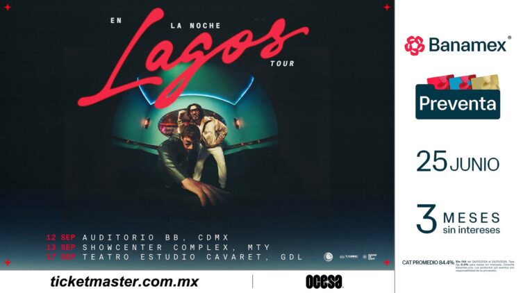 Lagos anuncia “En la Noche Tour” con fechas en México, España y Latinoamérica: Ciudad de México