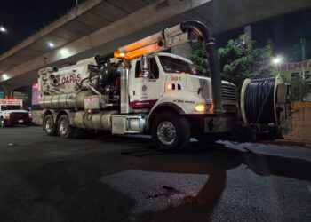 DESAZOLVE PREVENTIVO POR AFECTACIONES DE INTENSAS LLUVIAS EN NAUCALPAN