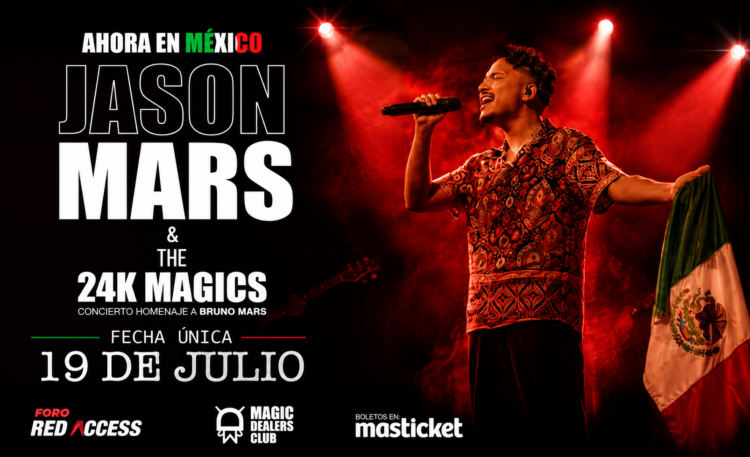 Jason Mars & The 24K Magics harán homenaje a Bruno Mars en CDMX