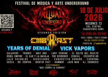 Ritual Siniestro traslada su segunda edición a Mesones 72 con bandas añadidas al cartel