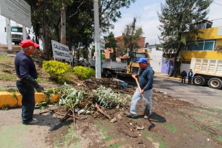 GOBIERNO DE NAUCALPAN ATIENDE DE MANERA INMEDIATA A LA POBLACIÓN POR LLUVIAS INTENSAS