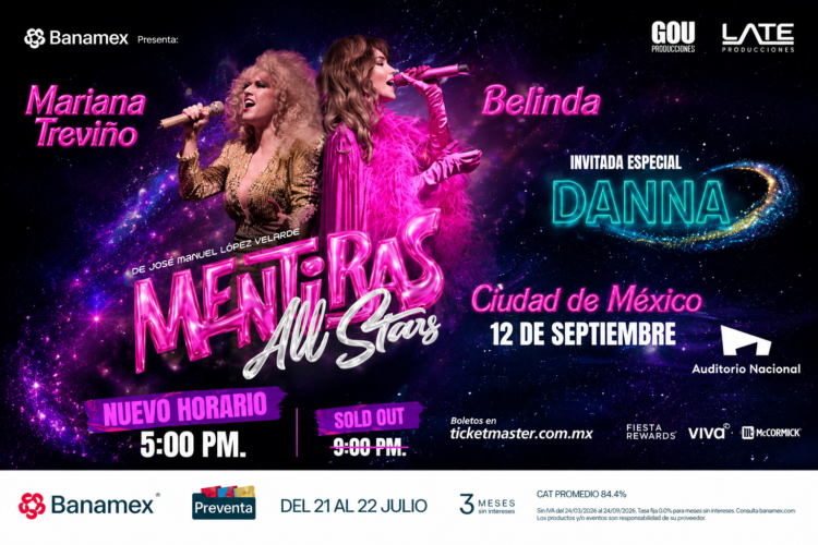 Mentiras All Stars hace sold out y anuncia nueva función en el Auditorio Nacional