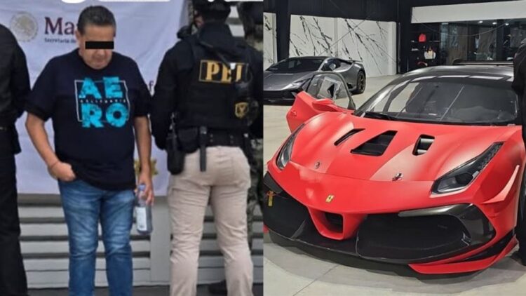 Detienen a Justo Aurelio, operador financiero del Cártel del Noreste; incautan autos de lujo y objetos valuados en 145 millones
