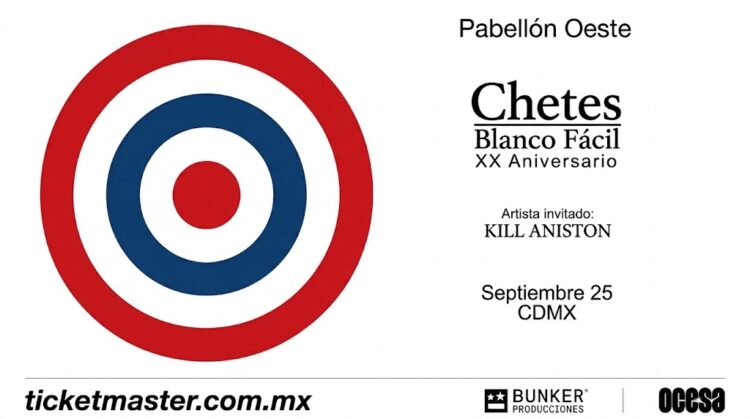 Chetes celebra 20 años de “Blanco Fácil” con concierto en el Pabellón Oeste de CDMX